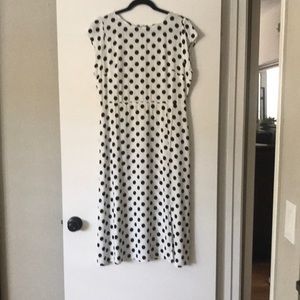 😻3/$15  LOFT NWOT. Retro style polka dot dress.
